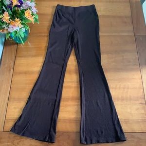 Ribbed flare pants